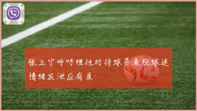 张玉宁呼吁理性对待球员表现球迷情绪发泄应有度